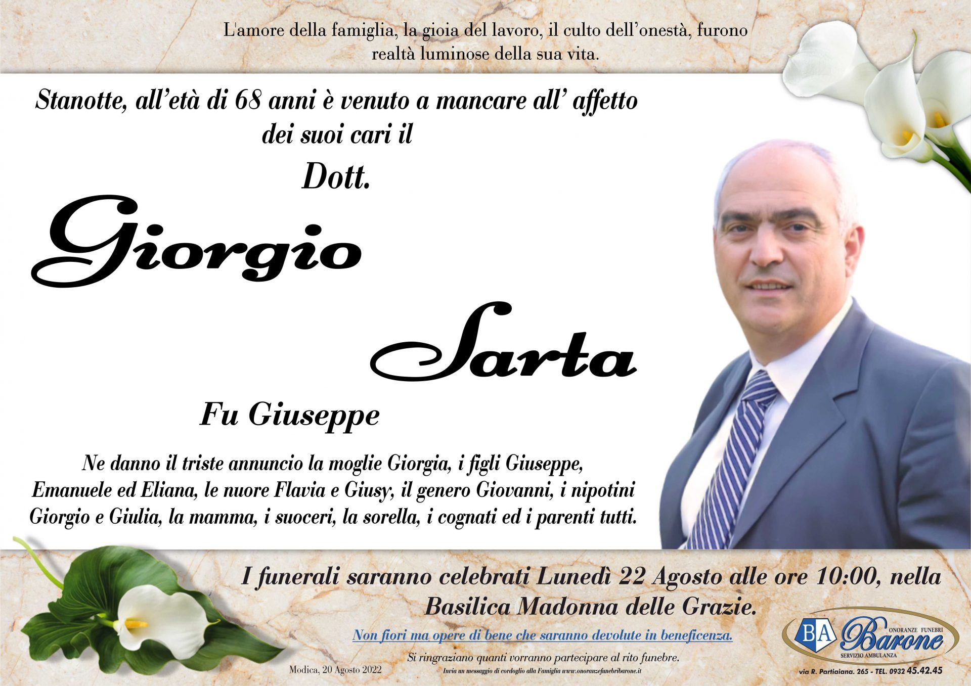 Dott. Giorgio Sarta